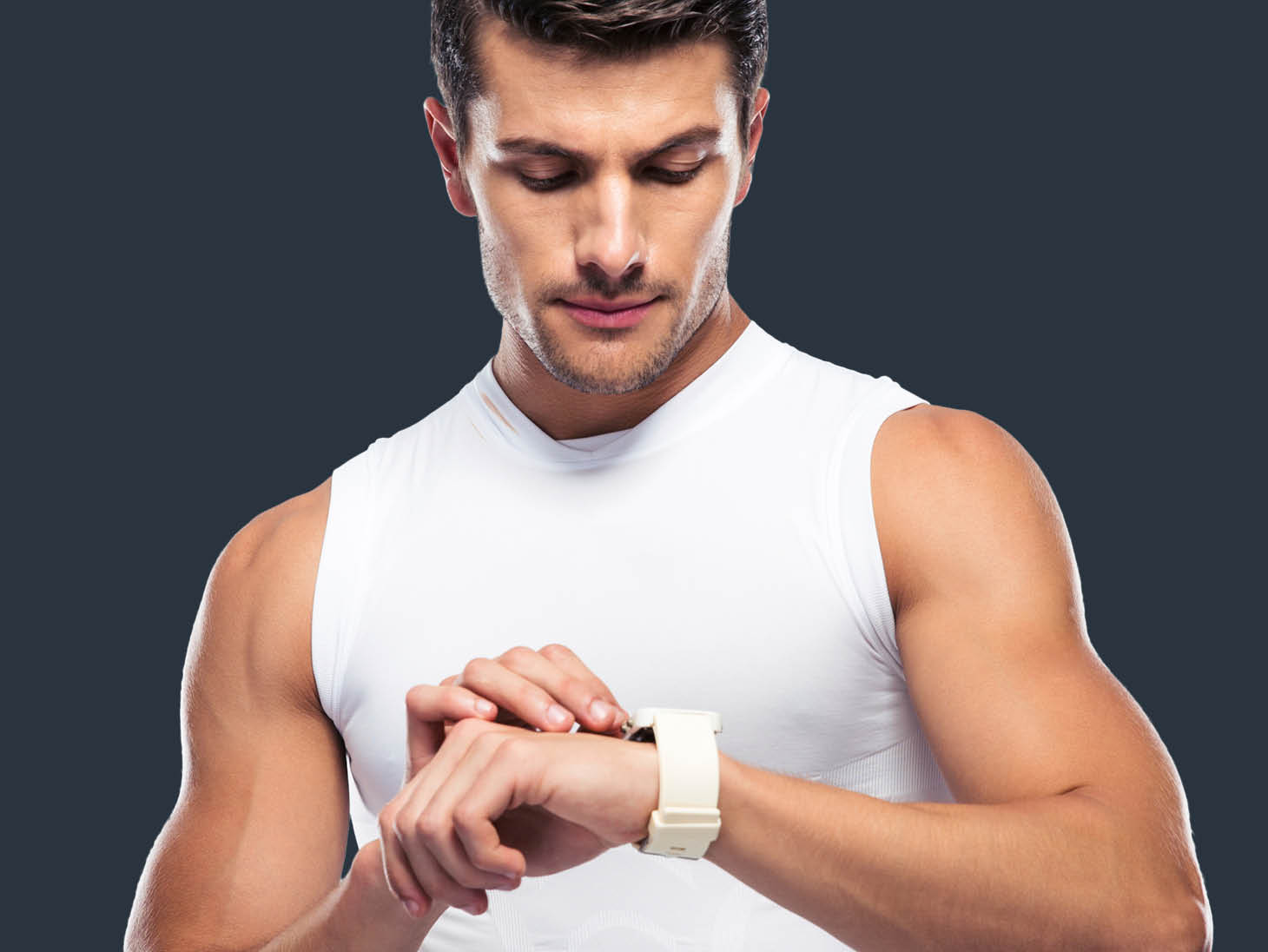 Man with Activity Monitor